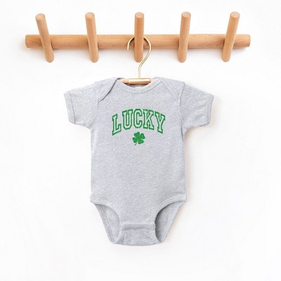 The Juniper Shop Lucky Clover Distressed Baby Bodysuit