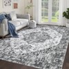 COZONY Vintage Area Rug Low-Pile Machine Washable Mat Non-Shedding Ultra-Thin Stain Resistant Indoor Rugs for Dining Room Bedroom - 4 of 4