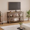 Jojoka Console Table with Storage – 3-Tier Wooden Entryway Table, Long Foyer & Hallway Sofa Back Table for Majlis & Living Room - 2 of 4