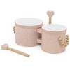 Label Label: Wooden Bongos - Pink, 2 Heart-Shaped Drum Sticks, Ages 2+ - 2 of 4