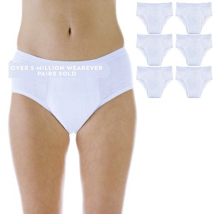 6-Pack Wearever Maximum Absorbency Mid-Rise Panty - 1 of 4