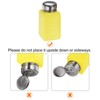 Unique Bargains Plastic Makeup Remover Nail Polish Push Down Alcohol Dispenser Bottles 3 Pcs 6.7oz Yellow - 4 of 4