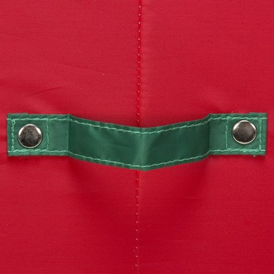 Red and Green Fabric Collapsible Christmas Cup Storage Box