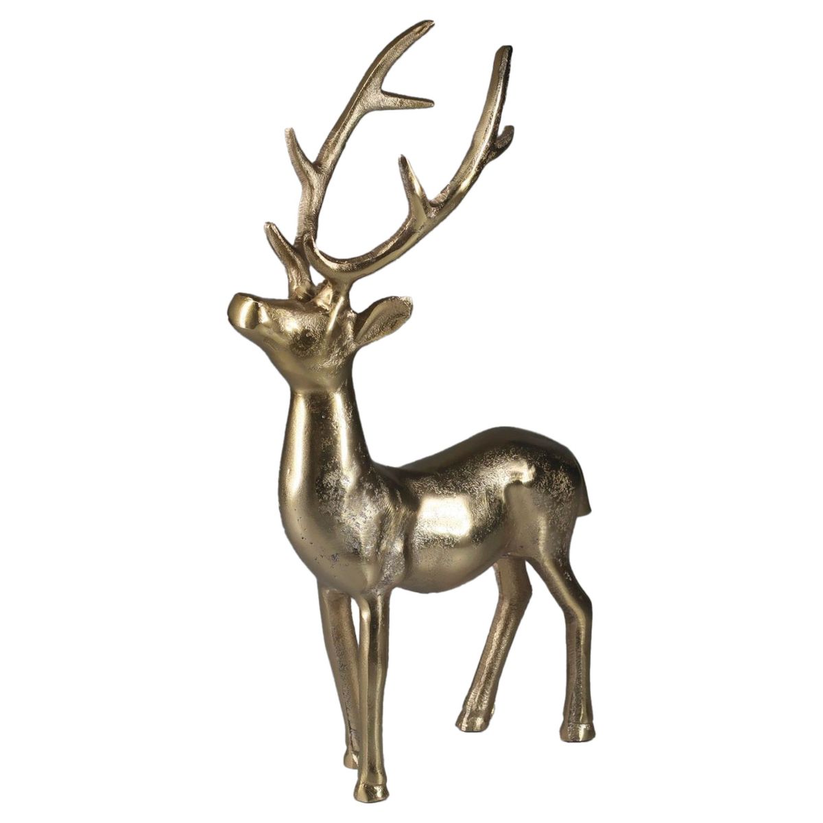 Saro Lifestyle Decorative Reindeer Figurine - Sculpted Holiday Tabletop Accent, Rustic Seasonal Decor for Shelves, Mantels and Festive Displays - thumbnail 7