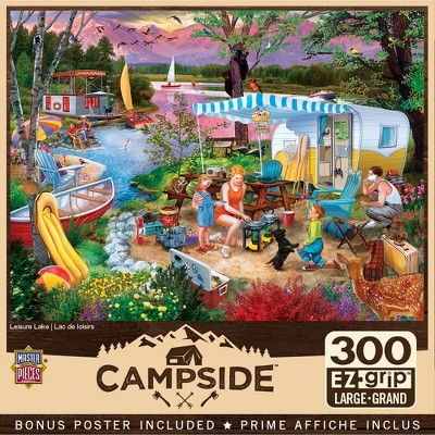 MasterPieces Campside Puzzles Collection - Leisure Lake 300 Piece EZ Grip Jigsaw Puzzle