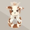 Bearington Baby Lil' Patches, 5.5 Inch Giraffe Plush Stuffed Animal Baby Rattle, Newborn Toys, Giraffe Baby Stuff - 3 of 4
