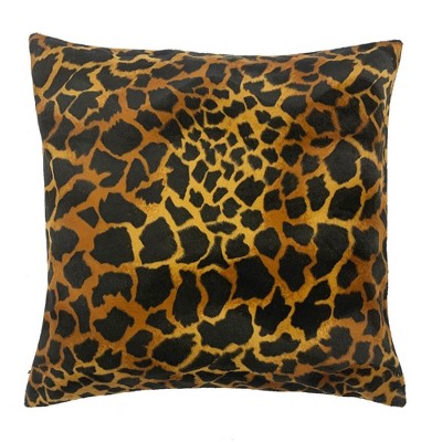 18"x18" Giraffe Square Throw Pillow - The Pillow Collection