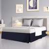 PiccoCasa Classic Tailored Styling Drop Pleated Brushed Solid Bed Skirt 16" - 2 of 4