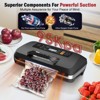 Aoibox 95kpa Vacuum Sealer Machine, Commercial Fully Automatic Food Sealer with 10-in-1 Functions, Double Heat Seal, Built-in Cutter & Bag Storage - 2 of 4