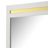 Royal Hampton 41 Inch Dresser Mirror, Modern Glam White with Gold Acrylic Accents - 3 of 4