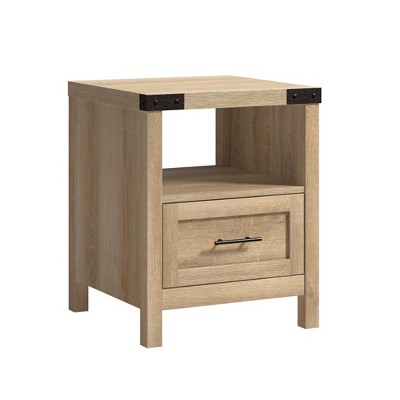 Bridge Acre Rustic Farmhouse Side Table Orchard Oak - Sauder.