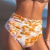 Women's Fresco Dreams Watercolor Bikini Bottoms - Cupshe - 4 of 4
