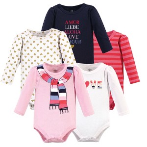 Luvable Friends Hudson Baby Long-Sleeve Bodysuits 5pk - 1 of 1