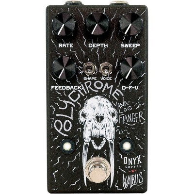 Walrus Audio Polychrome Analog Flanger Effects Pedal - Onyx Edition Black