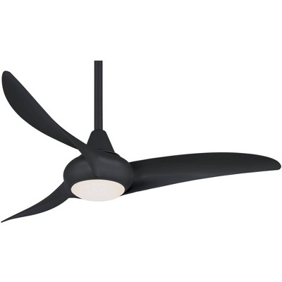 44" Minka Aire Light Wave Coal Finish LED Ceiling Fan with Remote