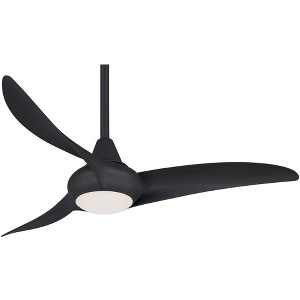 44" Minka Aire Light Wave Coal Finish LED Ceiling Fan with Remote - 1 of 4