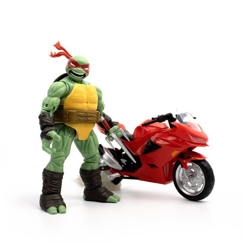 The Loyal Subjects TMNT Raphael with Motorcycle Deluxe Box, 1 of 11