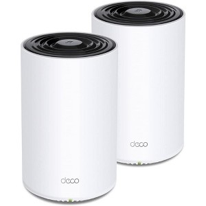 TP-Link Deco Tri-Band Mesh Wi-Fi 6 System (Deco X68) Whole Home Wireless Routers and Extenders 2-Pack White Manufacturer Refurbished - 1 of 3