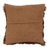 Saro Lifestyle Goat Fur Throw Pillow With Poly Filling, Brown - image 2 of 2