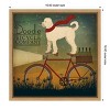 Amanti Art White Doodle on Bike Summer by Ryan Fowler Framed Canvas Wall Art - 4 of 4
