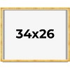 PosterPalooza | Minimalist Shadow Box Gold Picture Frame - UV Acrylic, Backing Board, Hanging Hardware - 2 of 4