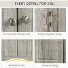 Acekool 2-Door Corner Storage Cabinet, Adjustable Shelves, Space-Saving Organizer for Bathroom, Kitchen, Living Room, White - 4 of 4