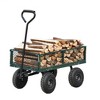 Wagon Garden Cart with 180-degree Steering Range Handle - 2 of 4