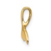 Black Bow Jewelry 14k Yellow Gold Small Whale Tail Slide Pendant - 2 of 4