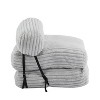 NicBex Foldable Fuax Fur Bean Bag Lounger for Adults,2-In-1 Convertible Bean Bag Bed&Cozy Chair with Shredded Foam Filling for Living Room&Bedroom - 4 of 4