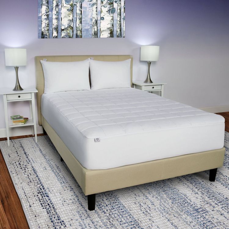 Allerease Total Allergy Defense Waterproof Machine Washable Mattress Pad, 1 of 4
