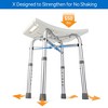 Shower Bench, Adjustable Height, Shower Chair with 550 Lb Capacity for Elderly and Disabled - 3 of 4
