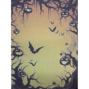 Alisena Spooky Hollow Designer Printed AIDA Fabric. Canvas for