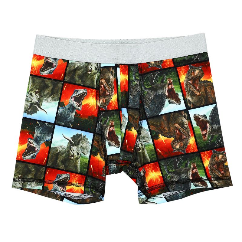 Jurassic World Dinosaurs Multipack Boys Underwear, Boxer Briefs, 2 of 6