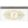 Linum Home Textiles 100% Turkish Cotton MONICA Gold Thread 2PC Embellished Bath Towel Set - 3 of 3