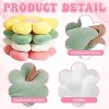 Attop 4 Pcs Flower Floor Pillows Cute Plush Flower Throw Pillows Daisy Floor Seat Cushion Chair Pads - 3 of 4
