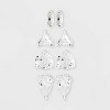 Sterling Silver Multi Shape Teardrop Cubic Zirconia Stud Earring Set 4pc - A New Day™ Silver - image 3 of 3