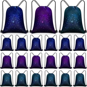 Sport Drawstring Bags Bulk, Waterproof Backpacks for Team Sports, Beach, Party Favors & Gym Use, Multi-Pack - 1 of 4