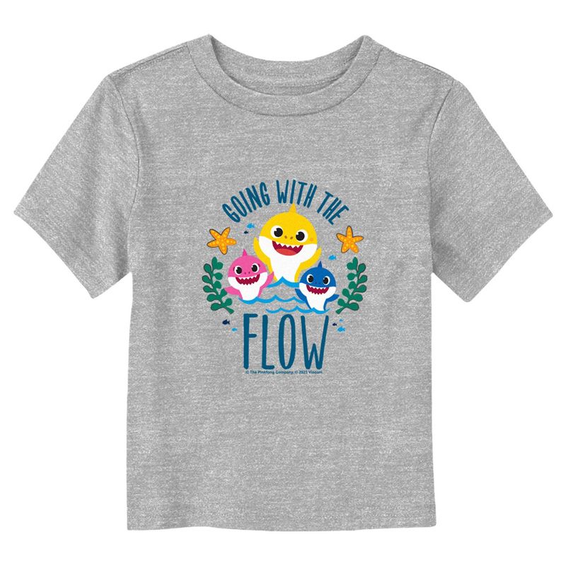 Toddler's Baby Shark Going With the Flow T-Shirt, 1 of 4