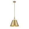 Savoy House Willis 1 - Light Pendant in  Warm Brass - 3 of 4