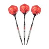 Elkadart Tornado 90% Tungsten Soft Tip Dart Set 4 Red and 2 Black Rings 18 Grams - 3 of 3