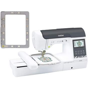 Brother LB5000 Máquina de coser y bordar, 80 diseños integrados, 103  puntadas integradas, computarizada, área de aro de 4 x 4 pulgadas, pantalla