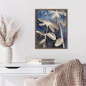 Amanti Art Noir Flowers III by Anne Tavoletti Framed Wall Art Print - 1 of 4