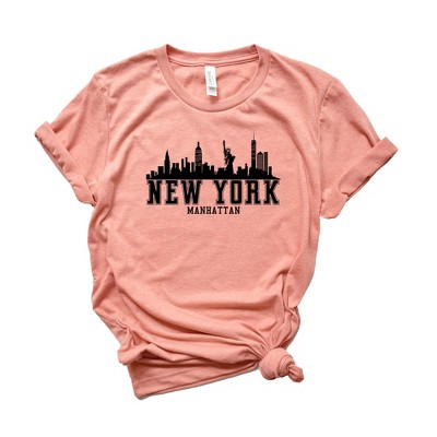 Women's NYC Short Sleeve Graphic T-Shirt - Gray XS