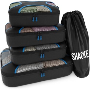 Generic Premium 5 Packing Cubes Set - Lightweight Mesh Travel Luggage Organizers - 1 of 4