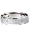 Pompeii3 Diamond Hammered Comfort Fit Wedding Ring 14K White Gold Band 5mm 1/5 Ct - 2 of 4