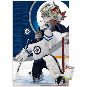 Trends International NHL Winnipeg Jets - Connor Hellebuyck 20 Unframed Wall Poster Prints - 1 of 4