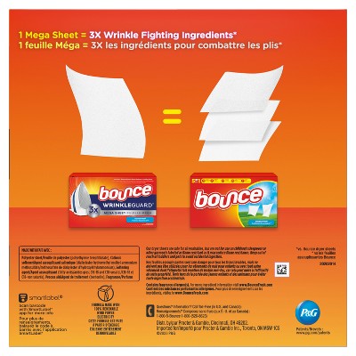 Bounce Wrinkle Guard Mega Dryer Sheets - Outdoor Fresh - 130ct_7