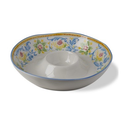tagltd Capri Chip And Dip Appetizer Serving Dish Bowl
