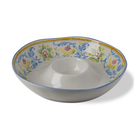 tagltd Capri Chip And Dip Appetizer Serving Dish Bowl - image 1 of 2