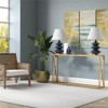 55" Brass Finish Console Table - Henn&Hart - 2 of 4